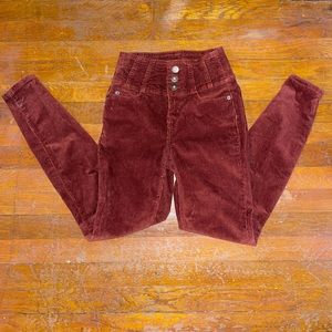 High Rise Corduroy Pants